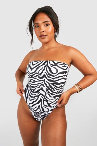 Maillot 1 pièce bustier - Noir
