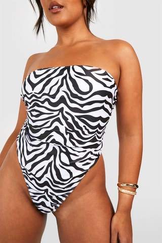 Maillot 1 pièce bustier - Noir