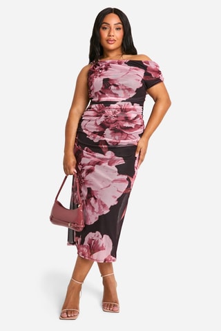 Robe midi - Rose poudré