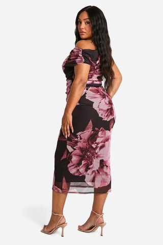 Robe midi - Rose poudré