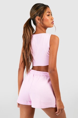Crop top et Short - Rose