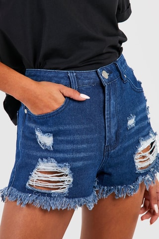 Short en jean - Bleu