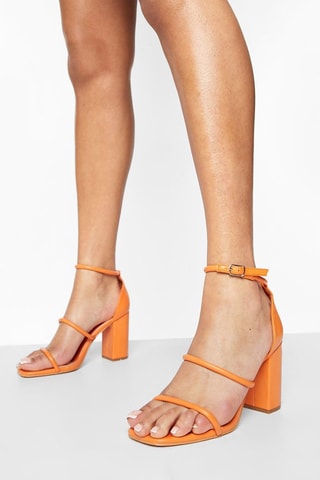 Sandales à talons - Orange