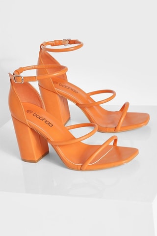 Sandales à talons - Orange