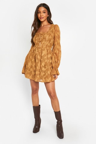 Robe patineuse - Camel