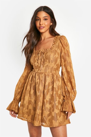 Robe patineuse - Camel