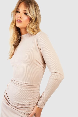 Robe fourreau - Beige clair