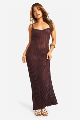 Robe longue - Marron