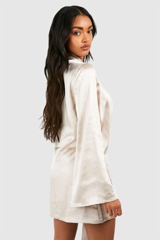 Robe portefeuille - Beige clair
