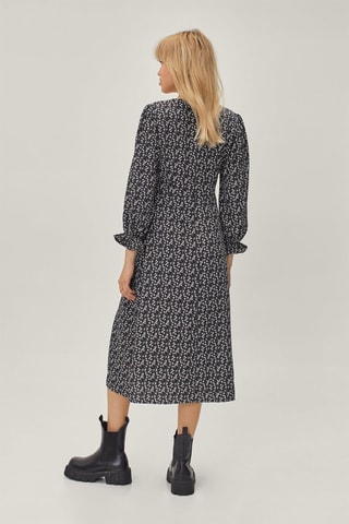 Robe midi - Bleu marine