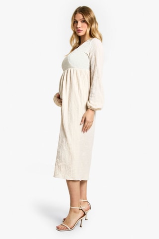 Robe de maternité - Beige