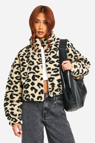 Veste - Beige et noir