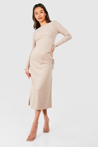 Robe droite - Beige