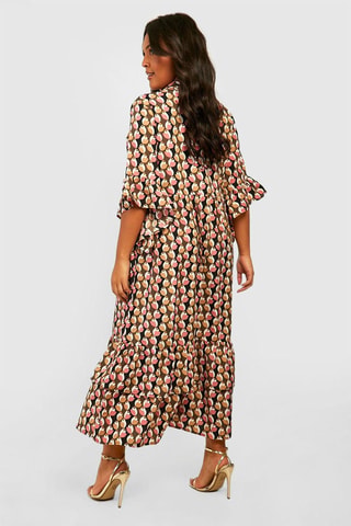Robe patineuse - Noir et marron