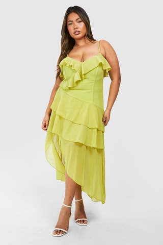 Robe midi - Vert olive