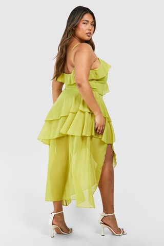Robe midi - Vert olive