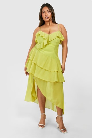 Robe midi - Vert olive
