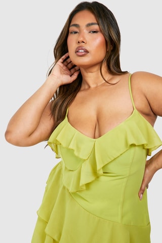 Robe midi - Vert olive