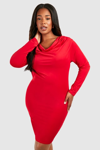 Robe droite - Rouge