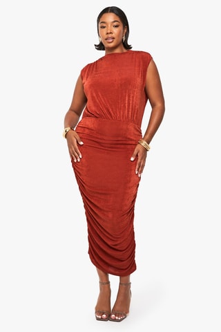 Robe droite - Rouge brique