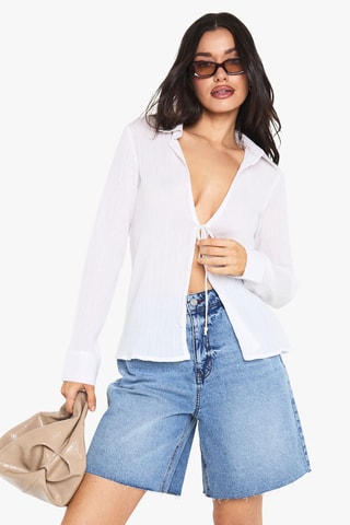 Short en jean - Bleu cobalt