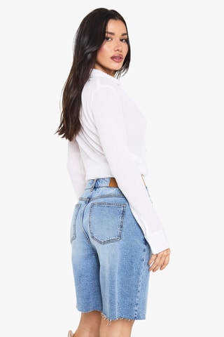 Short en jean - Bleu cobalt