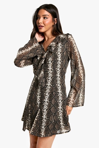 Robe patineuse - Marron