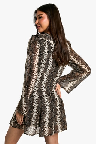 Robe patineuse - Marron
