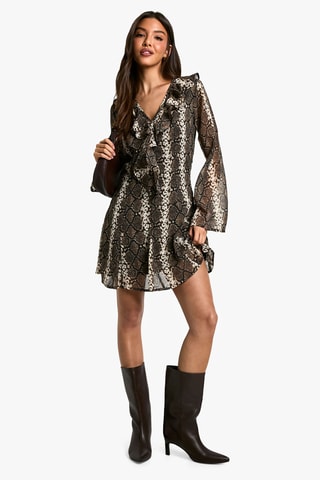 Robe patineuse - Marron