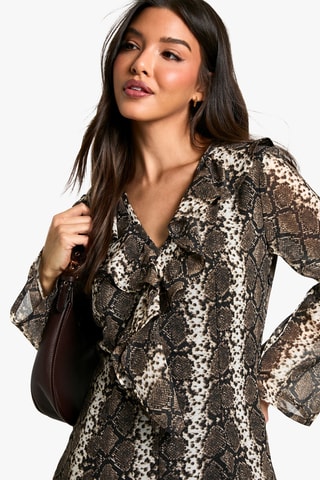 Robe patineuse - Marron