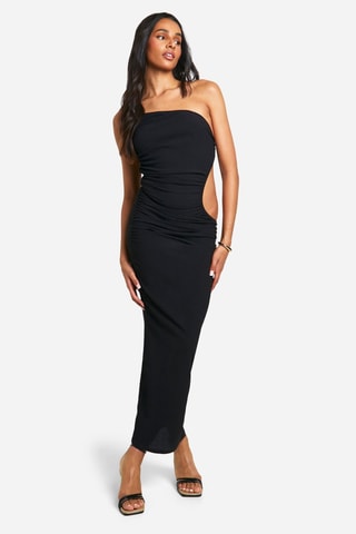 Robe longue asymétrique - Noir