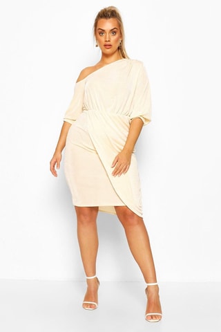 Robe portefeuille - Beige