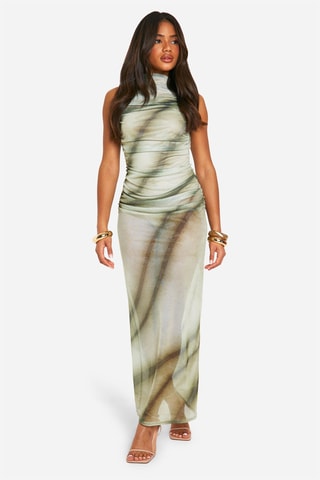 Robe longue tie and dye - Vert clair