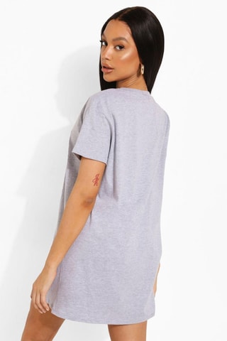 Robe t-shirt - Gris chiné