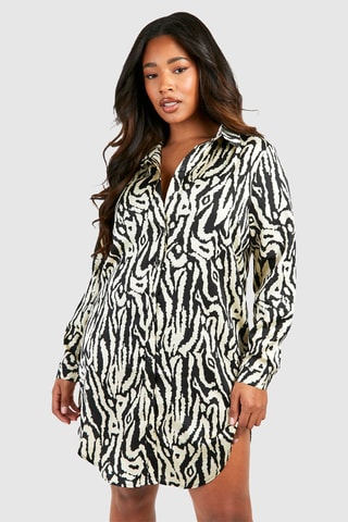 Robe chemise - Jaune et noir