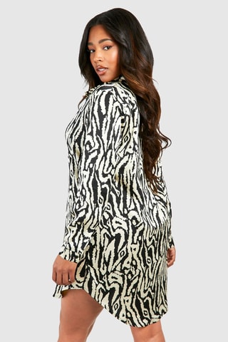 Robe chemise - Jaune et noir