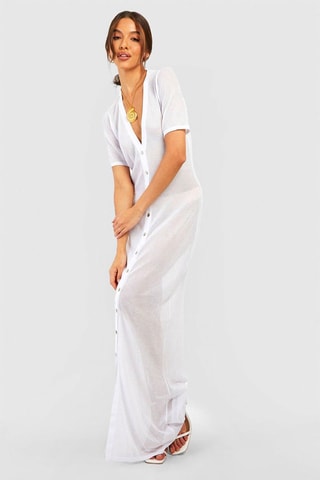 Robe chemise - Blanc