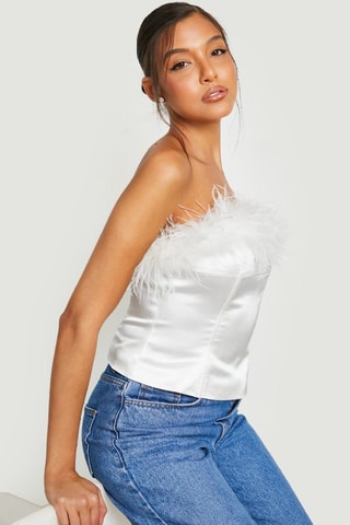 Top bustier - Blanc