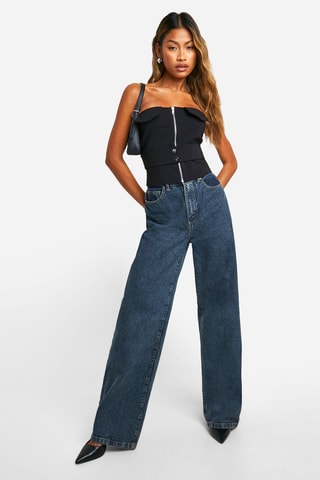 Top bustier - Noir