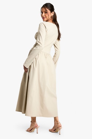 Robe midi - Beige