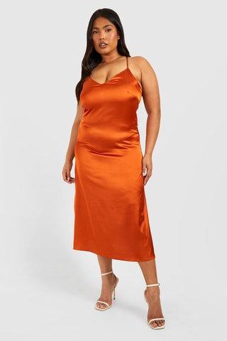 Robe midi - Orange