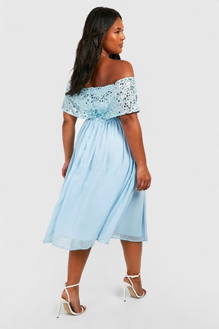 Robe midi - Ciel