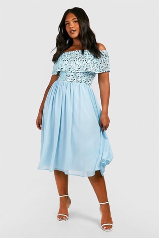 Robe midi - Ciel
