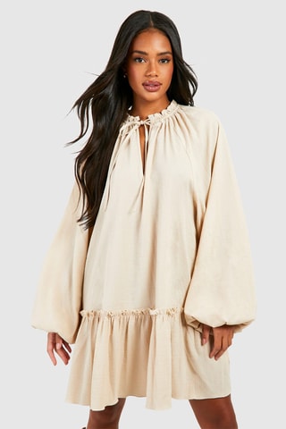 Robe trapèze - Beige