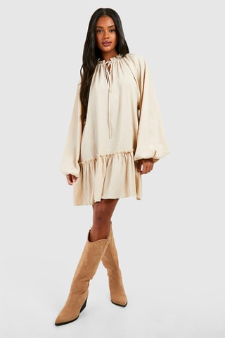 Robe trapèze - Beige