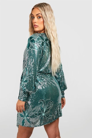 Robe portefeuille - Vert