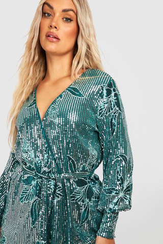 Robe portefeuille - Vert