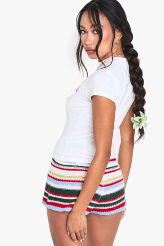 T-shirt cropped - Blanc