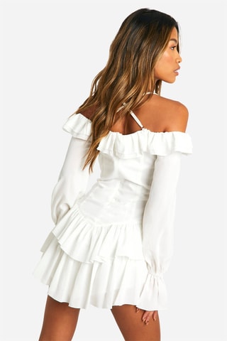Robe volantée - Blanc