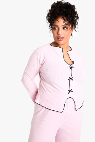 Pyjama taille haute - Rose